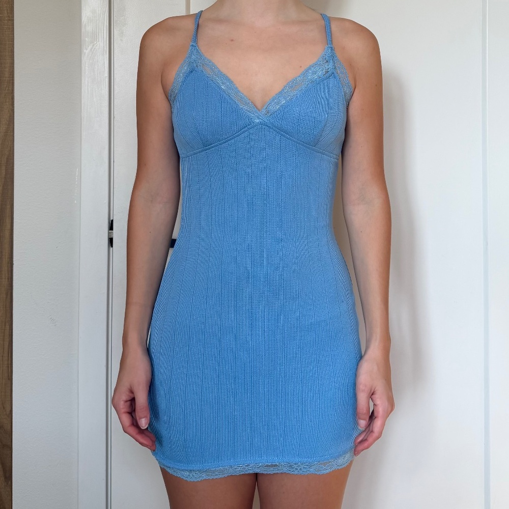 Urban Outfitters Blue Cami Mini Dress